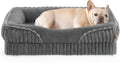 EHEYCIGA Orthopedic Dog Beds for Large Dogs 35x22 Inch, Grey
