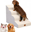 4-Step Curved Dog Stairs 19.7"H for Medium Dogs Standard Bed & Sofa