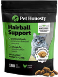 Pet Honesty Vet Backed Cat Hairball Remedy Chews, Chicken, 180-Day Supply