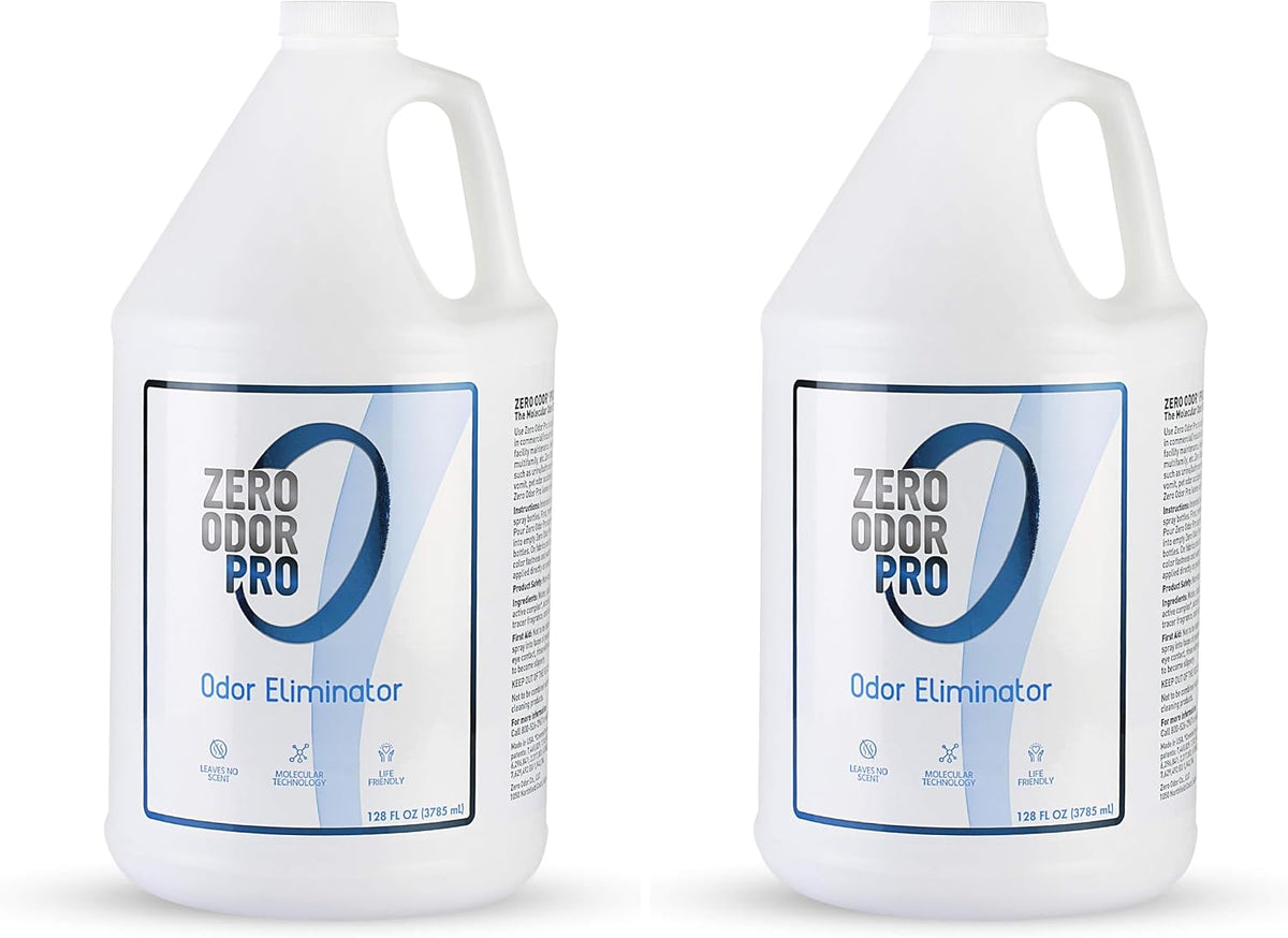 Zero Odor Pro Commercial Strength Odor Eliminator, Room Deodorizer and Air Freshener, Refill, 128 oz (Pack of 2)