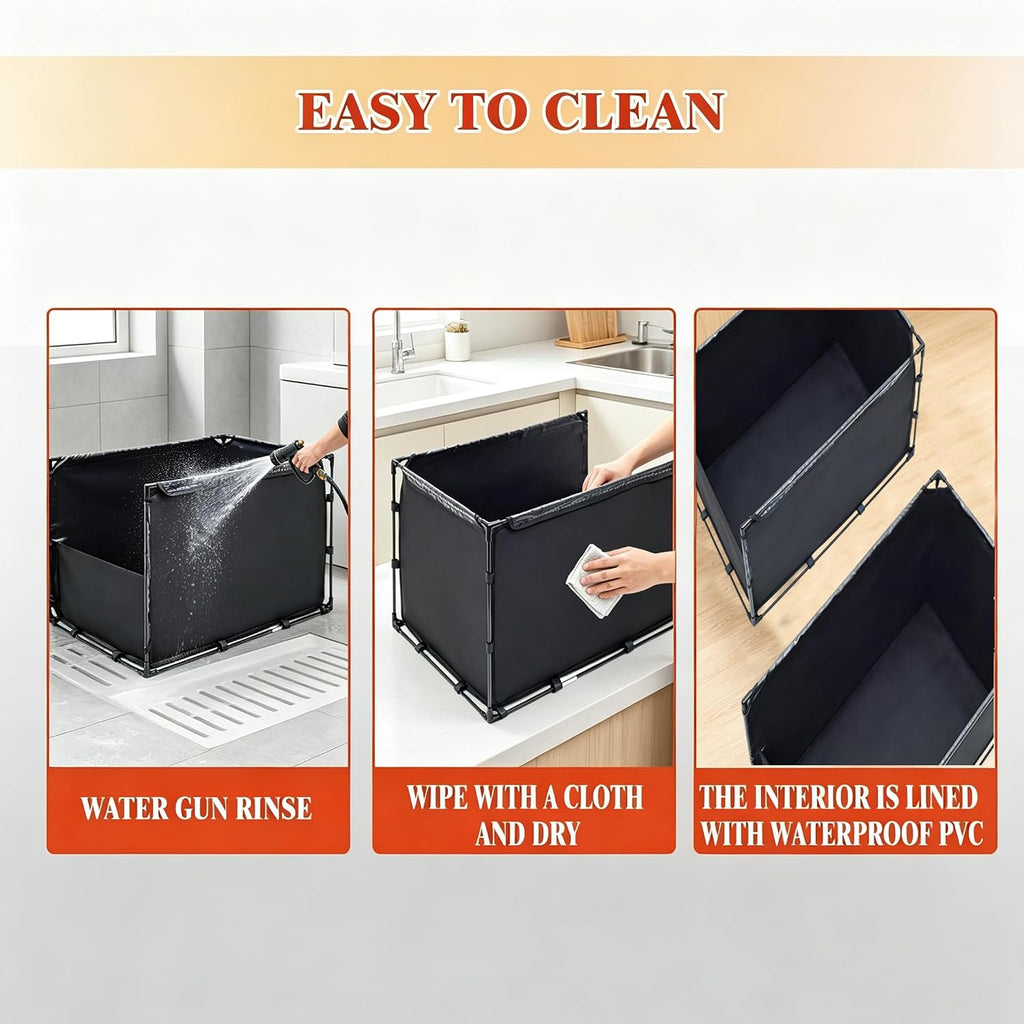Medium Cat Litter Box Enclosure with High Front Splash Guard