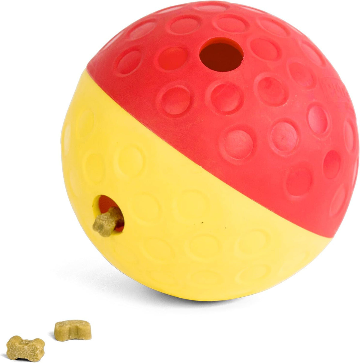 Outward Hound Nina Ottosson Treat Tumble Dog Toy Puzzle Ball, 5.8" | Level 1 Easy, Food-Dispensing Ball, Holds 1 Cup Kibble or Treats, No BPA, Interactive Enrichment, Dogs & Puppies