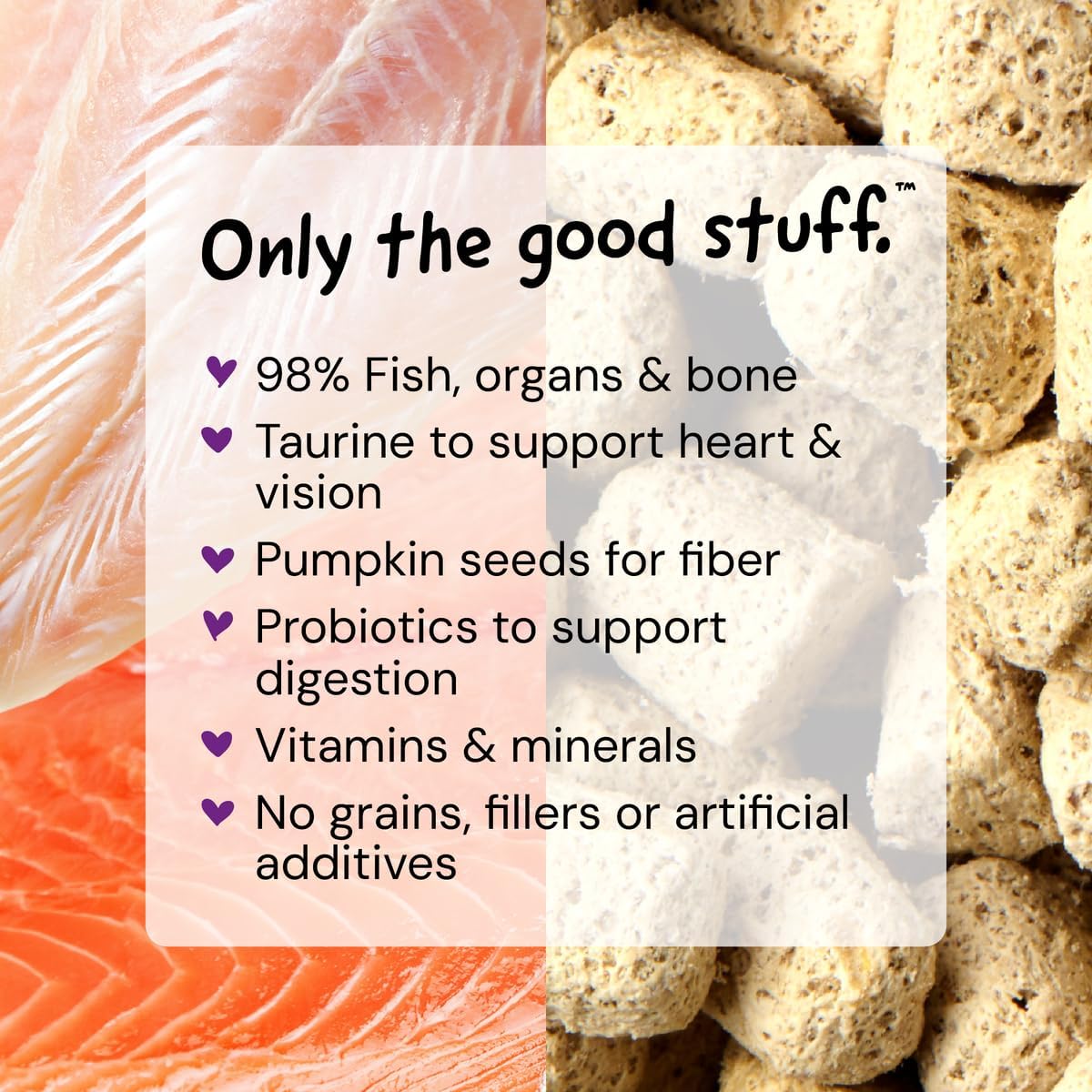 Stella & Chewy's Freeze-Dried Raw Cat Dinner Morsels - Premium Salmon & Cod Recipe with 98% Wild-Caught Fish & Organs - Natural Grain-Free Cat & Kitten Food - Made in USA - 3.5 oz (Pack of 2)
