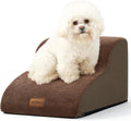 COZY KISS Dog Stair for Small Dog 11.8" H, 2 Step Pet Ramp for Chair