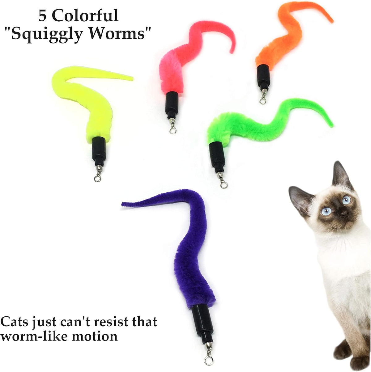 Pet Fit For Life 10-Piece Kitten Toy Refill Pack for Interactive Wands