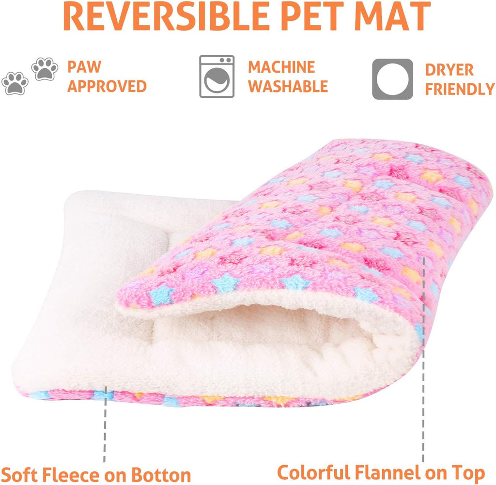 Mora Pets Dog Crate Pad Bed Ultra Soft Pet Mat Star Print Pink 41 x 29 Inch