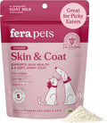 Fera Pets Cat & Dog Skin and Coat Supplement - Goat Milk Topper, 60 TSP