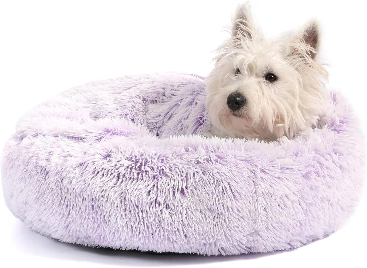 Hooded Blanket Donut Cave Bed for Small Medium Dogs and Cats