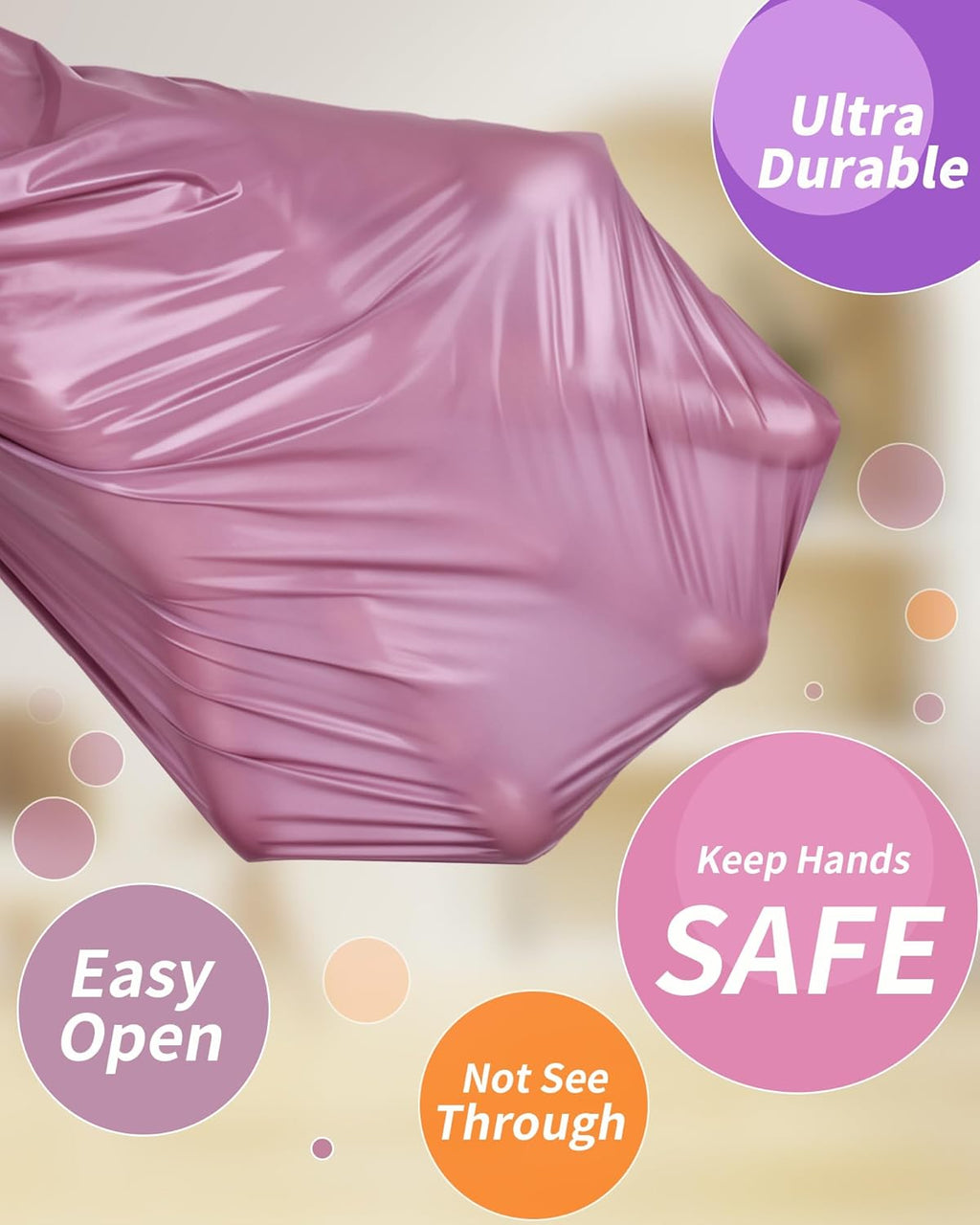Funtin Dog Poop Bags, 180ct Extra Thick 1.8mil Unscented Waste Bag Rolls | Leak-proof, 18Mic Heavy-duty, 13”x9” Larger, Odor Blocking, Sturdy, Tear-resistant, Easy-open, HDPE with 65% Recycled Plastic