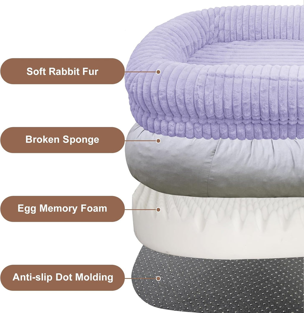 Human Dog Bed for Adult,Large Human Size Dog Bed 70"x38"x10"