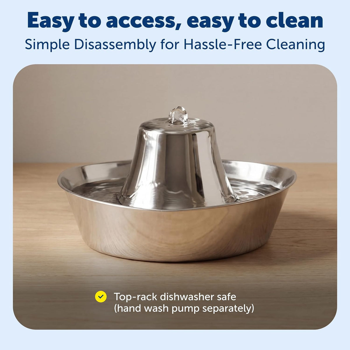 Seaside Stainless Cat & Dog Fountain with 4-Pack of Carbon Filters