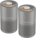 Air Purifiers for Bedroom, FULMINARE H13 True HEPA Filter (Gray 2 Pack)