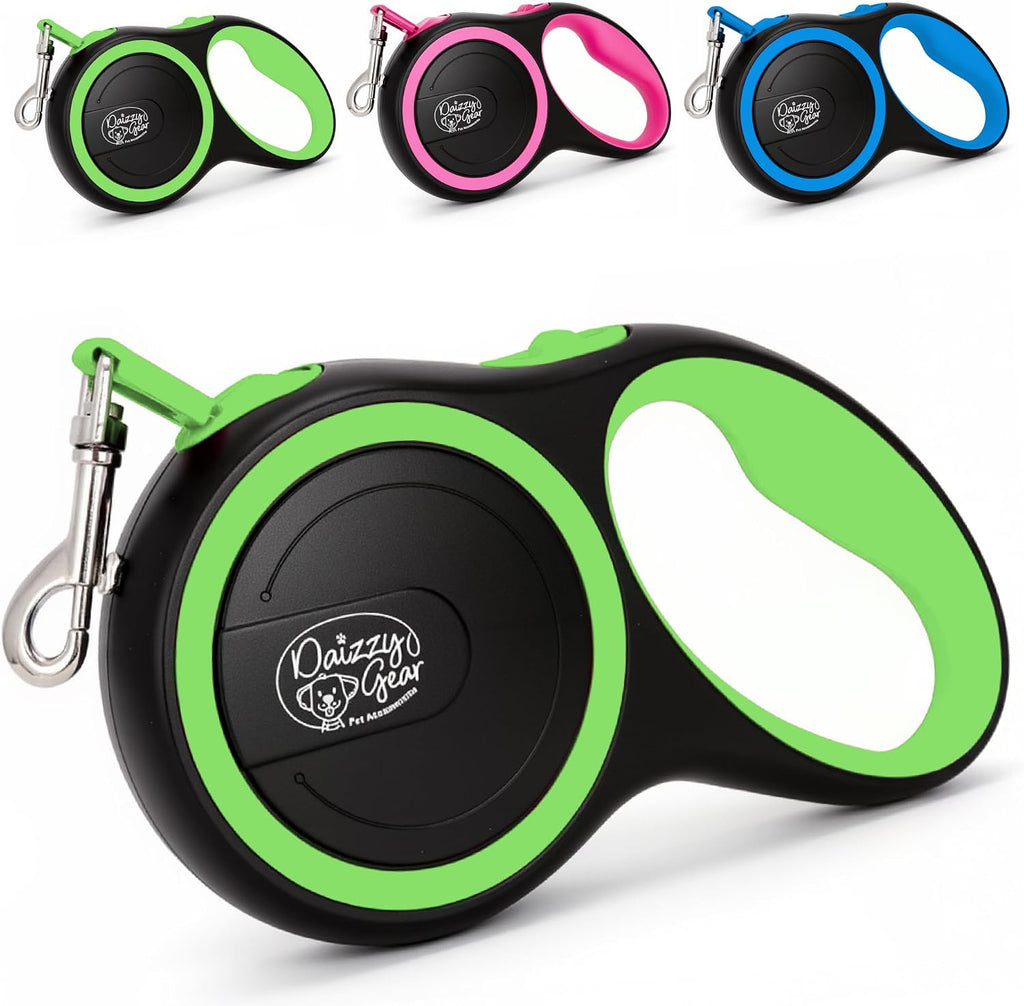 Retractable Dog Leash, 44 LBS /16FT Long, Small & Medium Dogs, Green