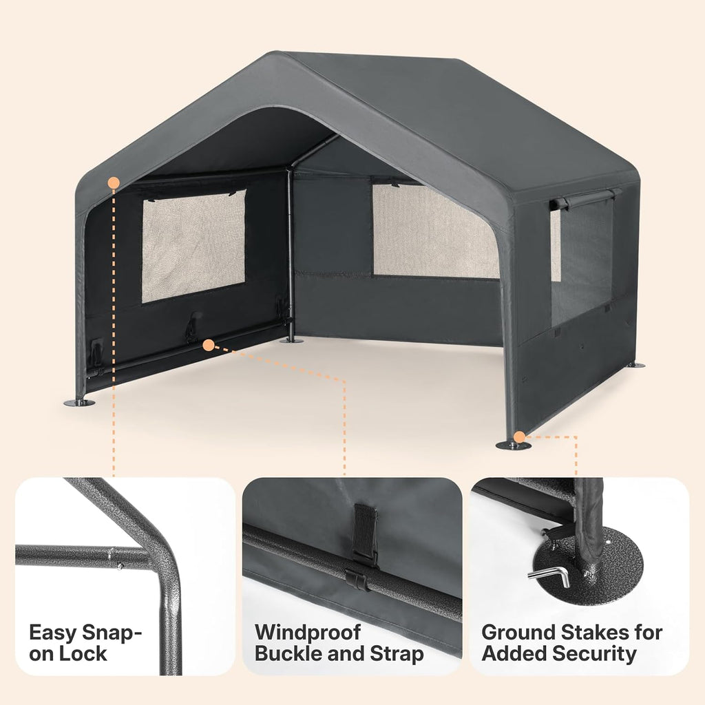 Veehoo Extra Large Dog House Outdoor, Weatherproof & Sturdy Dog Shade Tent
