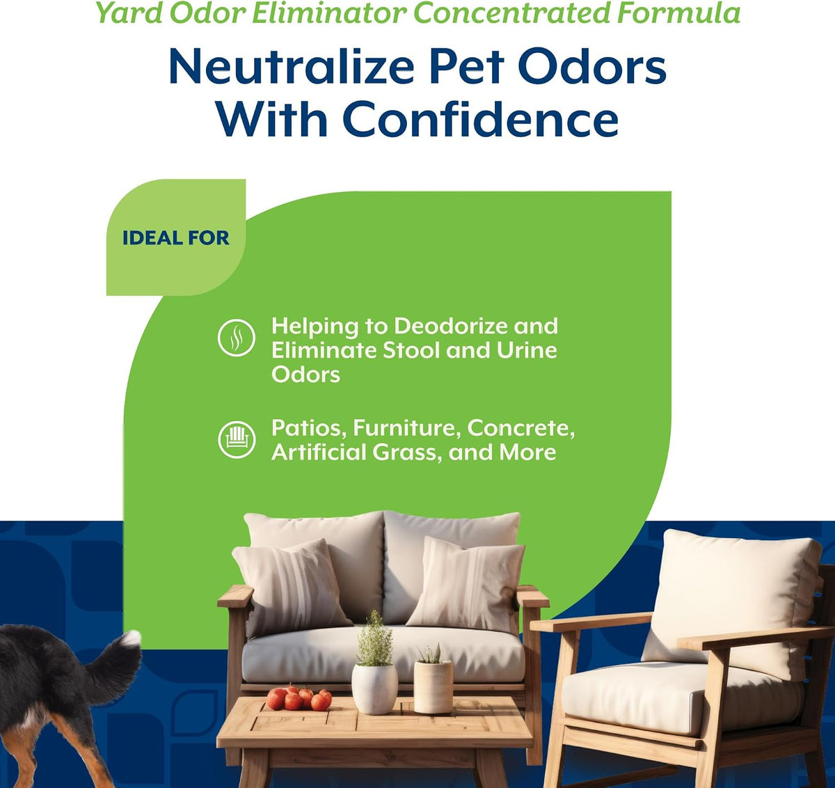 NaturVet Yard Odor Eliminator for Outdoor Dog Odors- 32 oz