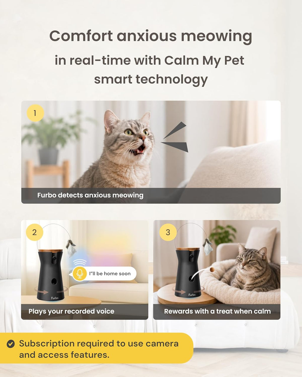Furbo 360° Cat Camera [Paid Plan Required to Activate]