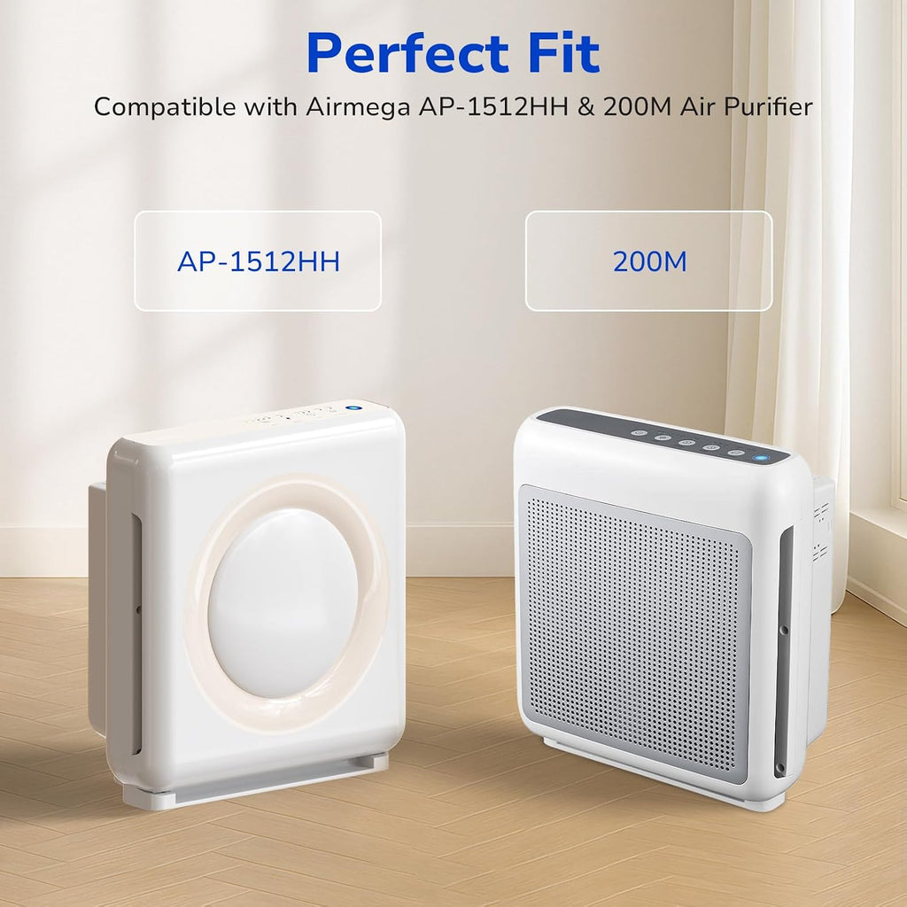 Fil-fresh 4-Pack AP-1512HH HEPA Replacement Filter for Coway Air Purifier
