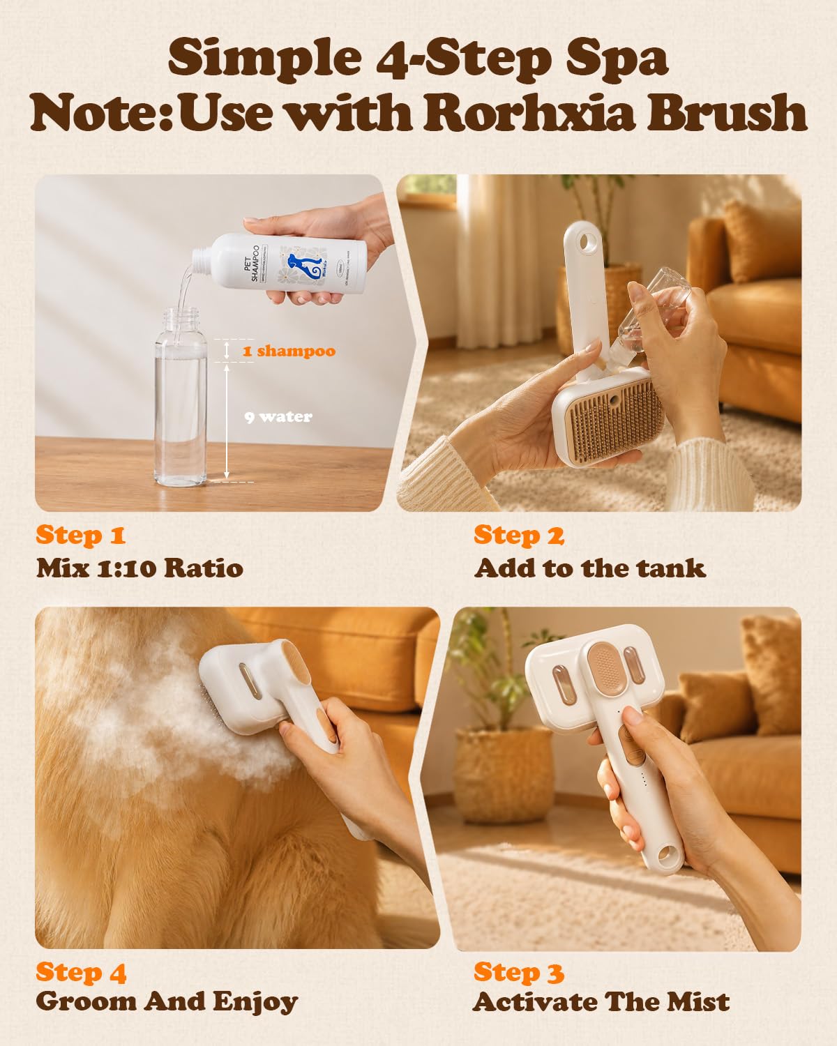 Rorhxia Dog & Cat Shampoo and Conditioner Refill