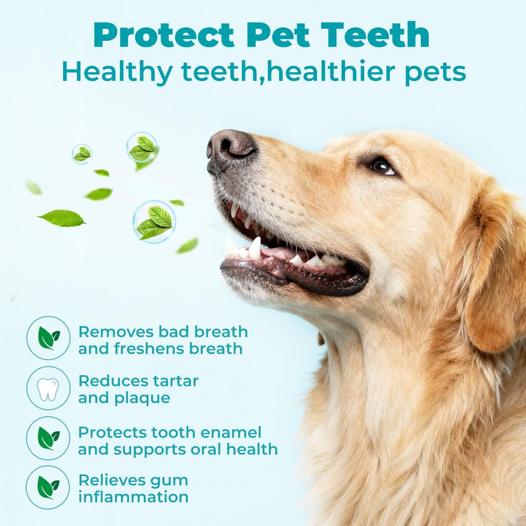 Pet Teeth Cleaning Finger Wipes for Cats and Dogs,Unscented Tartar