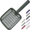 TypeC Cat Litter Scoop - Small Holes (0.11in) Big Size Scooper - Long Handle & Easy Cleaning - Hanger for Litter Box