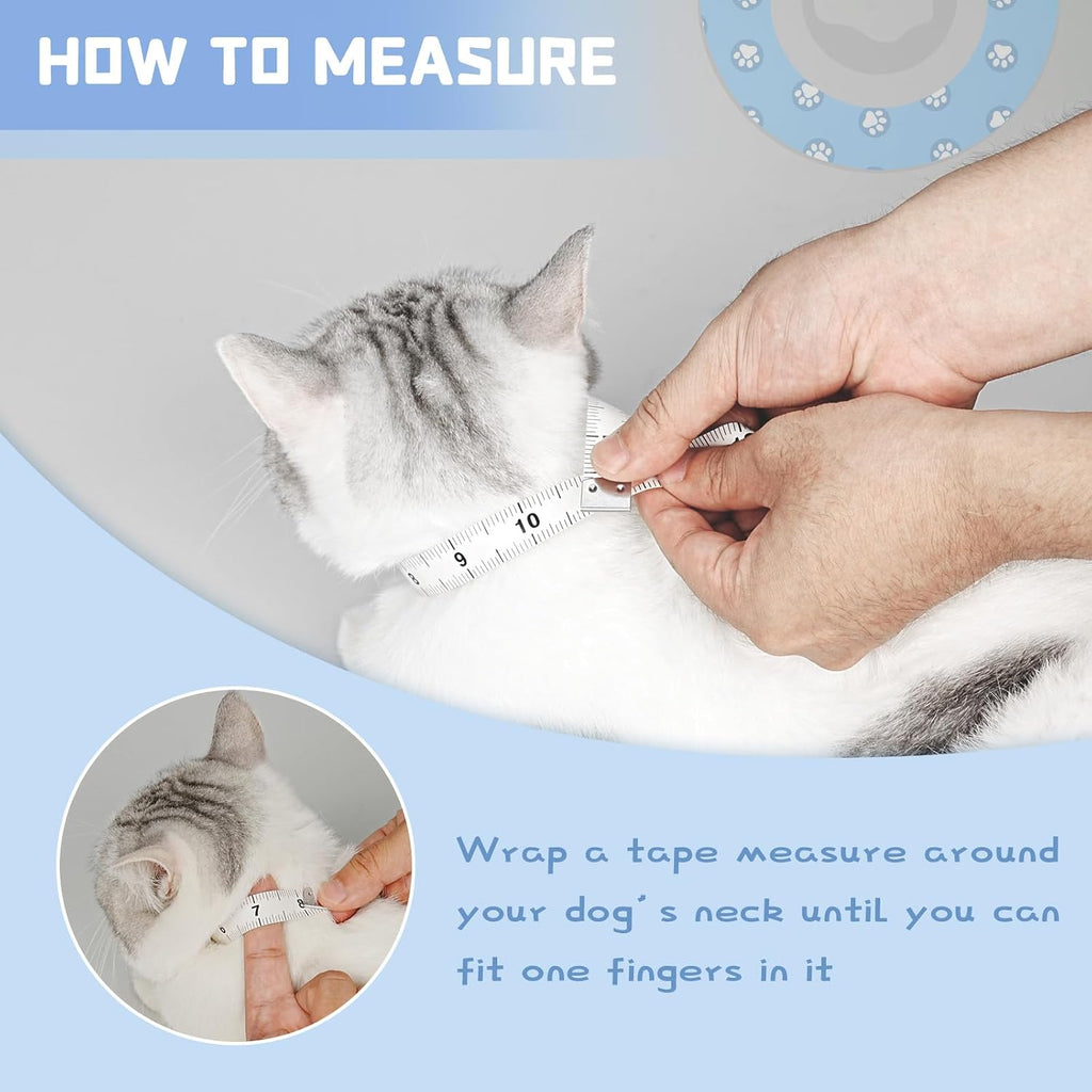 Cat Cone Collar Soft Elizabethan Collar for Surgery Recovery - Adjustable for Small and Large Cats Kittens to Stop Licking