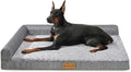Patas Lague Orthopedic Large Dog Bed Washable Pet Sofa Bed 48''X30''Grey