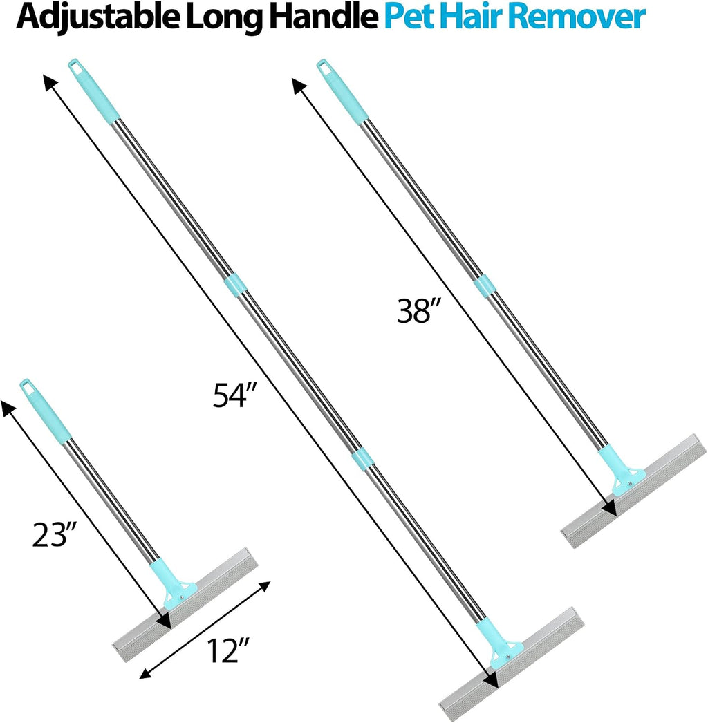 Carpet Rake for Pet Hair Removal Tool,Reusable Hair Remover Broom