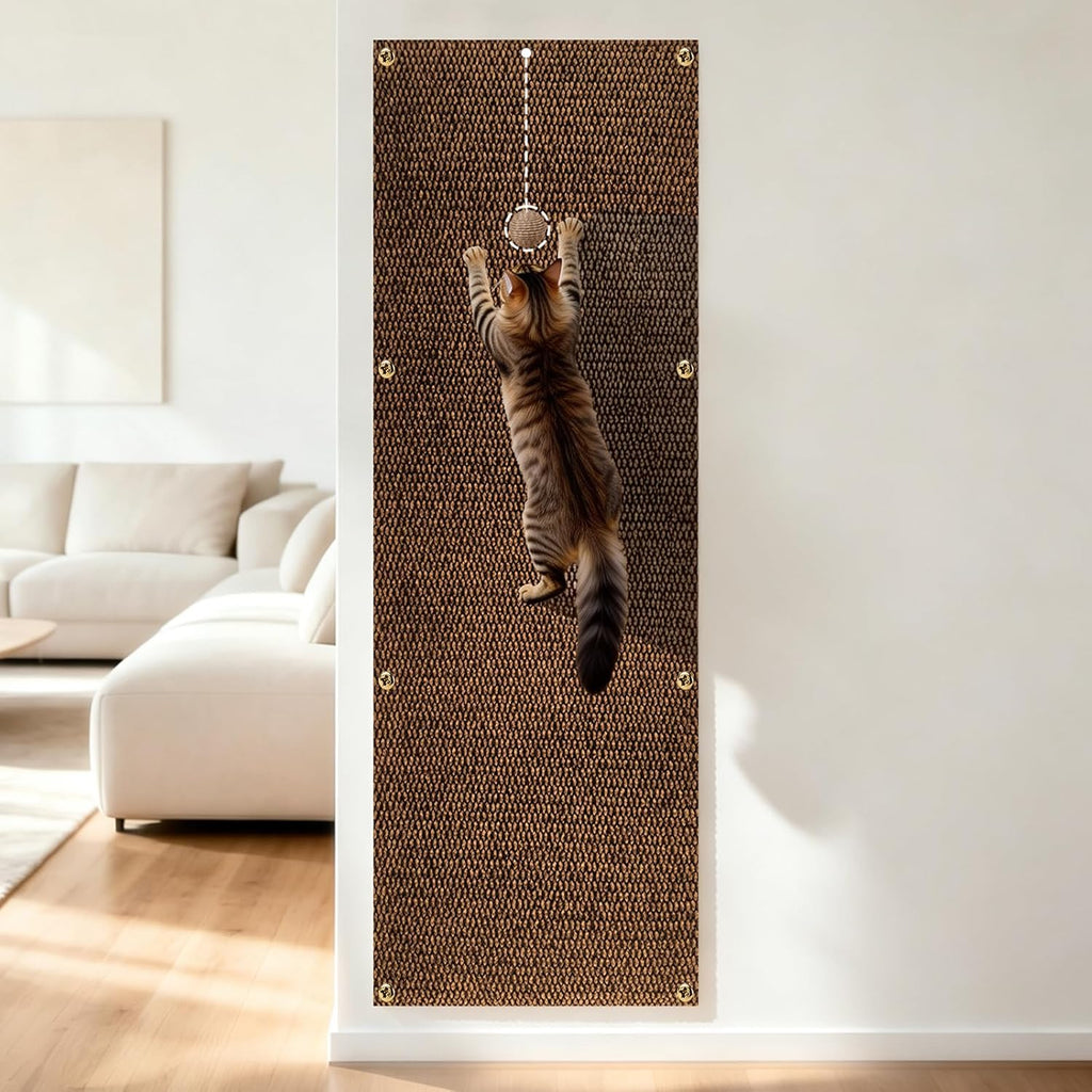 Wall Cat Scratcher,15.7x39.4” Cat Wall Climbing Wall Scratcher Carpet
