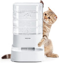 PAWGETHER® Automatic Cat Water Dispenser with 1 Filter Gravity Water Bowl for Dogs, 1 Gallon/3.5L Dog Water Bowl Dispenser, Cat Waterer, Easy to Fill