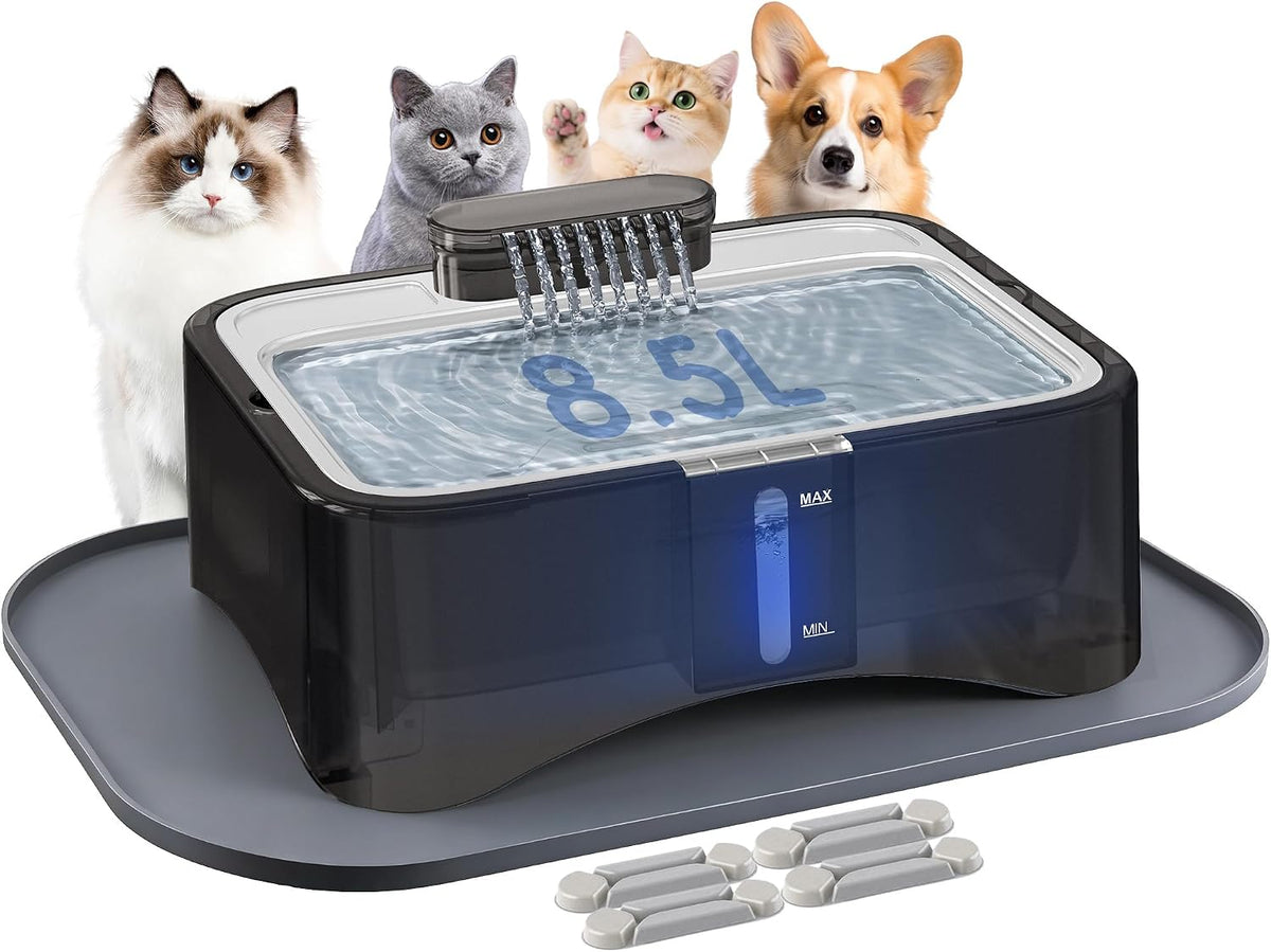 UPSKY Cat Water Fountain, 2.25Gal Large Capacity for Multi-Pet Homes