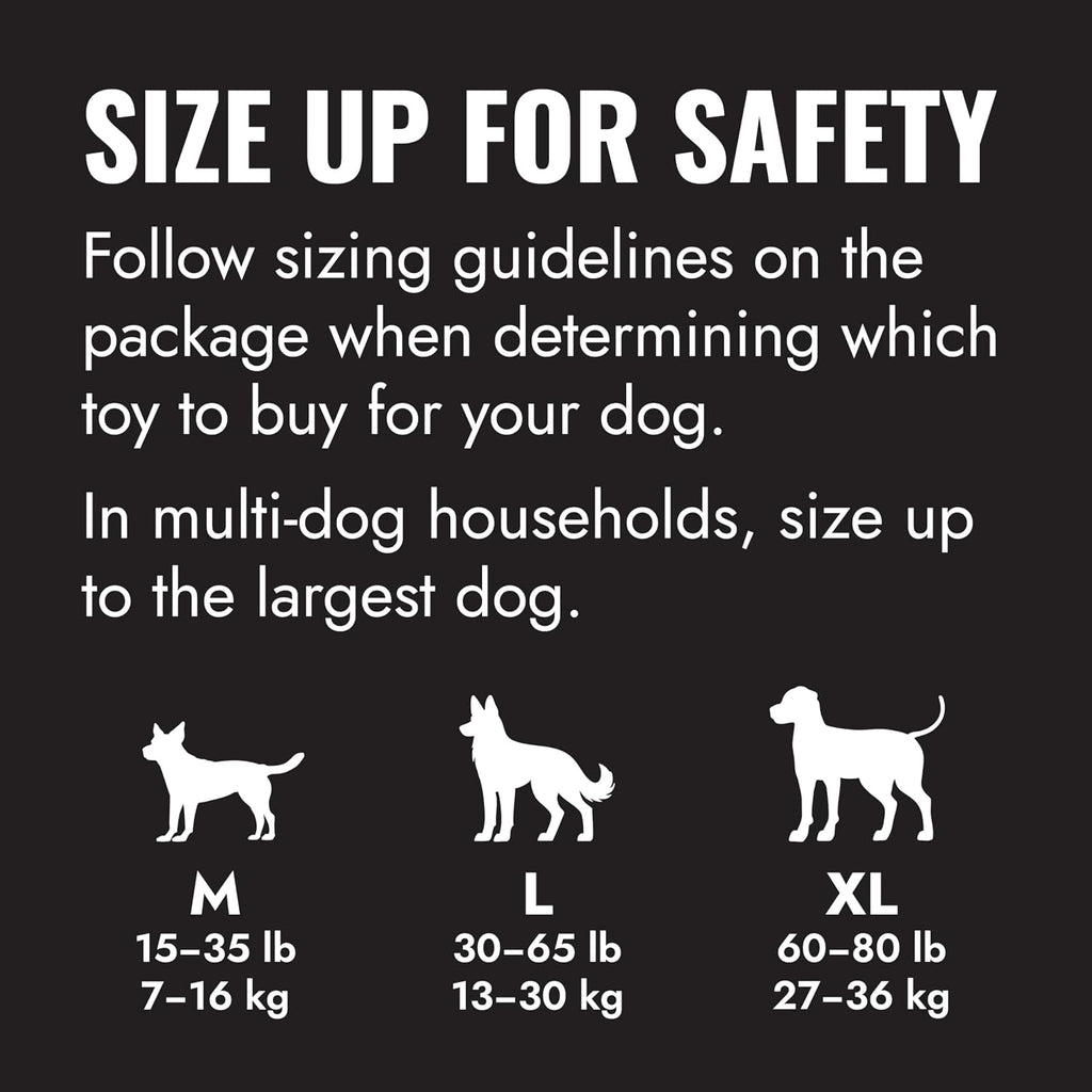 KONG Extreme Goodie Bone, Natural Rubber, Black, for Extra Large Dogs | Made from KONG's Most Durable Natural Rubber for Power Chewers, with Goodie Gripper Ends That Hold Treats