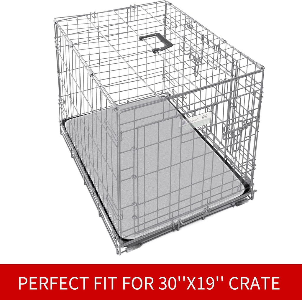 Dog Crate Mat and Washable Pee Pads for Dogs 2 Pack(30"X19")