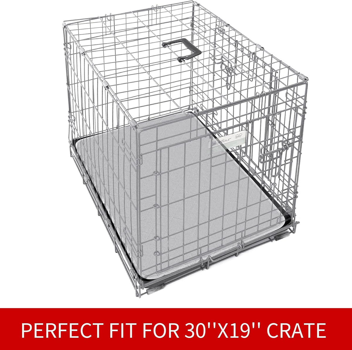 Dog Crate Mat and Washable Pee Pads for Dogs 2 Pack(30"X19")