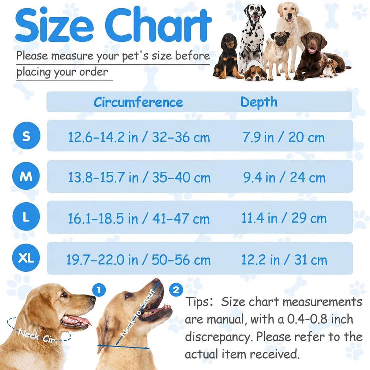 Upgraded Soft Dog Cone Collar for Large Medium Dogs to Stop Licking