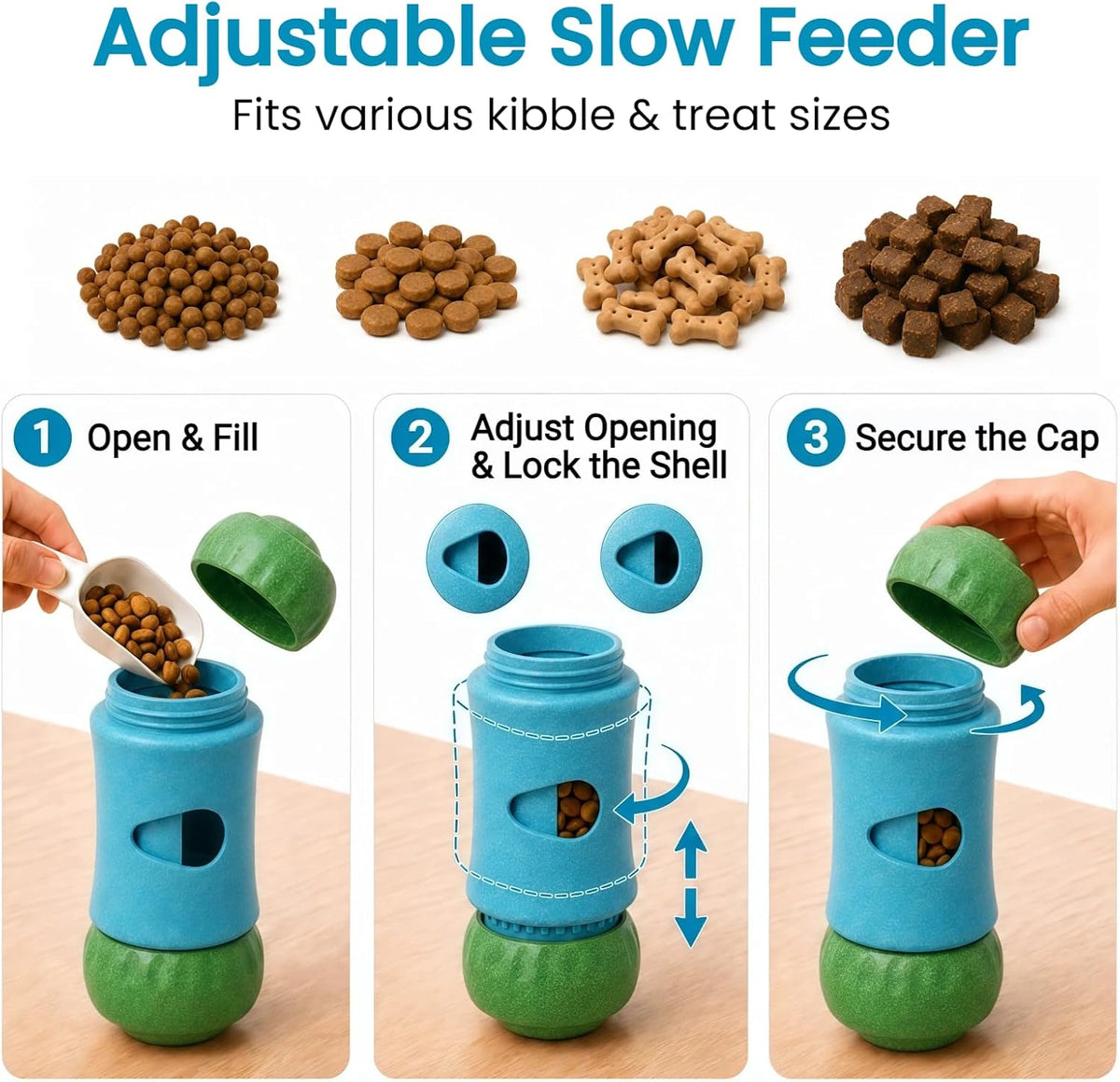 Interactive Frozen Dog Treat Dispensing Enrichment Puzzle Chew Toy