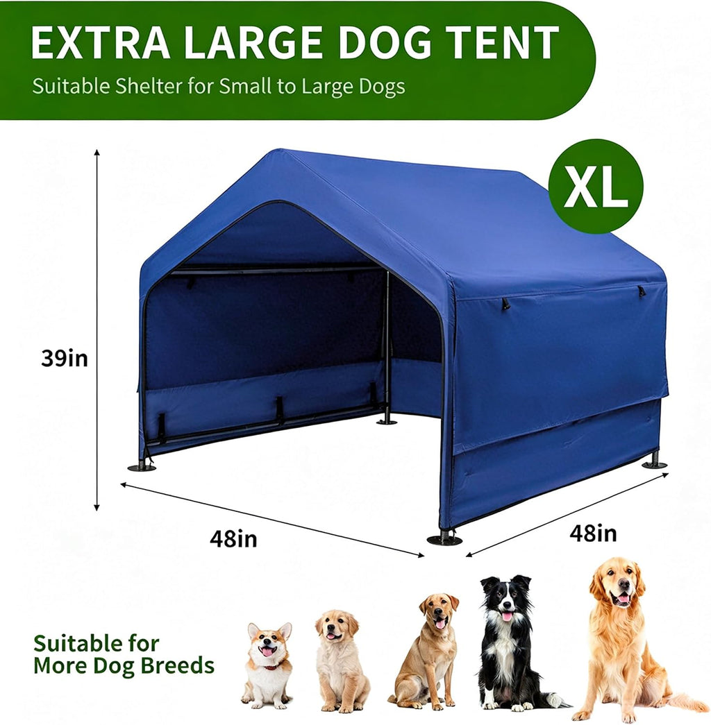 Summertrail Extra Large Dog House Outside, Dog Shade Shelter Tent Outdoor