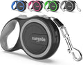 EMPEROR PETS 16.2 ft Retractable Dog Leash, for Dogs 10-110 lbs, Gray