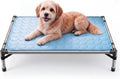 Elevated Dog Cat Bed Cover Replacement Pad, 32 x 25 Inch, Blue