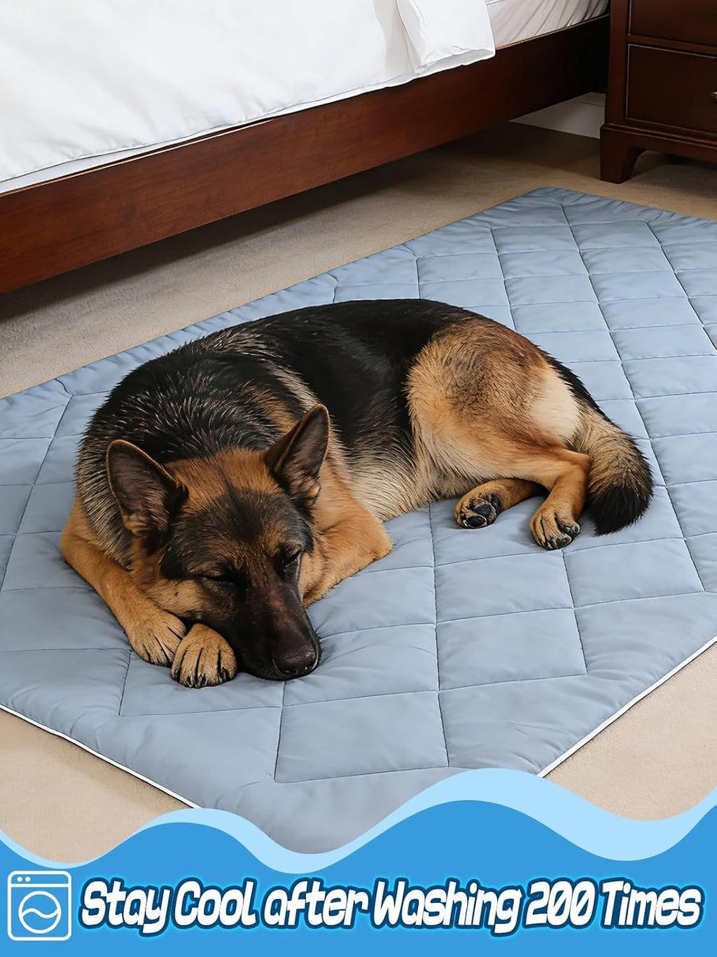 40x60in Cooling Blanket for Dogs - Machine Washable Blanket with Q-MAX>0.4