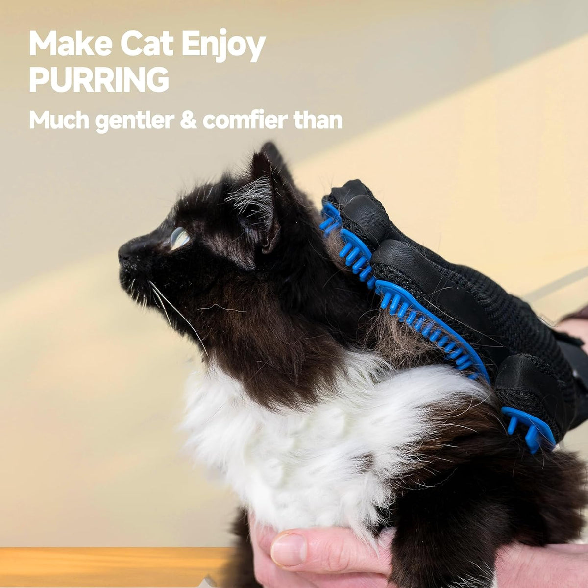NVNAN 5-in-1 Pet Grooming Kit with Deshedding Rake | Includes nail clipper, grooming gloves, massage brush, and tools for brushing, bathing, and removing loose pet hair