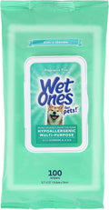 Wet Ones for Pets Hypoallergenic Dog Wipes with Vitamins, 100 Count