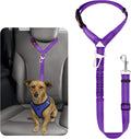 BWOGUE Dog Seat Belt for Car, Headrest Restraint Reflective Bungee, 1 Pack