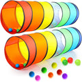 Kids Play Tunnel Set for Toddlers | Double Tunnels for Indoor and Outdoor Fun | Pop-Up Crawl Tunnels for Babies, Toddlers, and Pets | Easy to Set Up, Store, and Transport | Durable and Breathable
