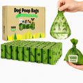 1080PCS Dog Poop Bags Bulk– Strong Leakproof for Clean Hands | Scented Dog Waste Bags Refill Rolls with Strong Seams for Daily Walks Outdoor Cleanup and Multi-Dog Homes - Green