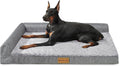 Patas Lague Orthopedic Large Dog Bed Washable Pet Sofa Bed 42''X28''Grey