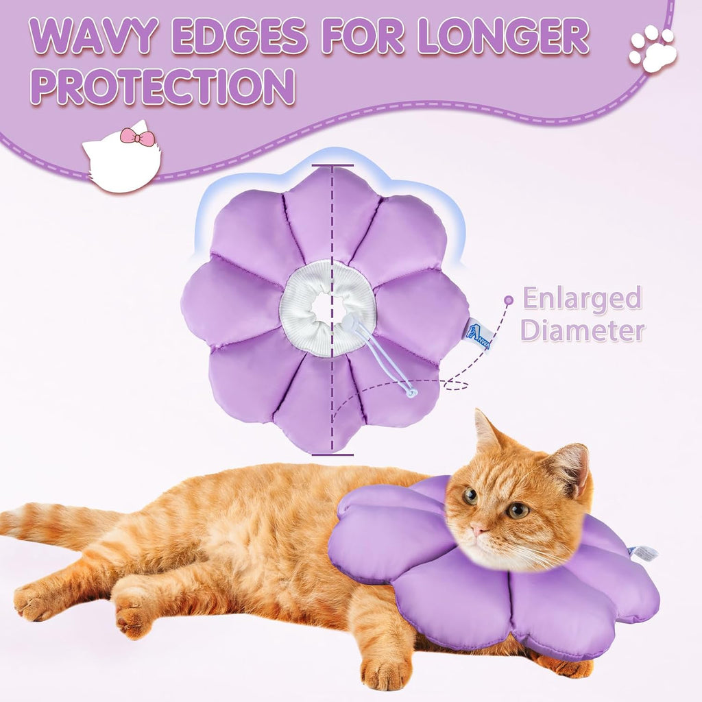 ANWA Waterproof Cat Cone Collar Soft, Cat Donut Collar After Surgery