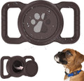 SANKALA Waterproof Airtag Dog Collar Holder, Coffee, 1 Pack