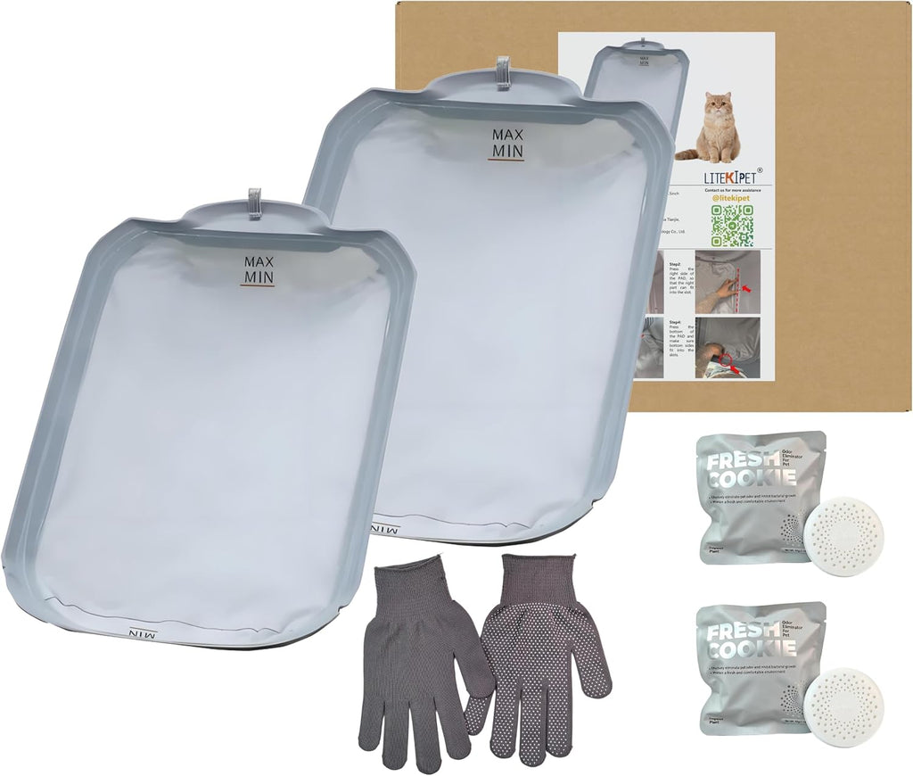 Smart Cat Litter Box Waterproof Pad Set (2PAD+2Deodorizer)