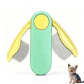 Foldable Dual-Head Tear Stain Remover Eye Comb for Small Dogs (Green)