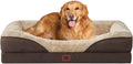 EHEYCIGA Orthopedic XL Dog Bed for Large Dog, Memory Foam Dog Couch, Brown